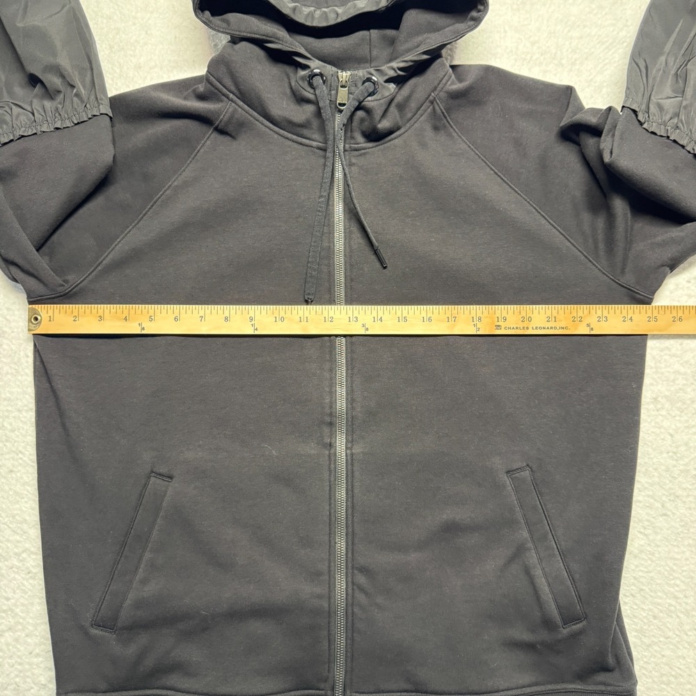 Athleta Full Zip‎ Jacket Black Hooded Lightweight Active Running Gym Men's Large - Picture 6 of 11